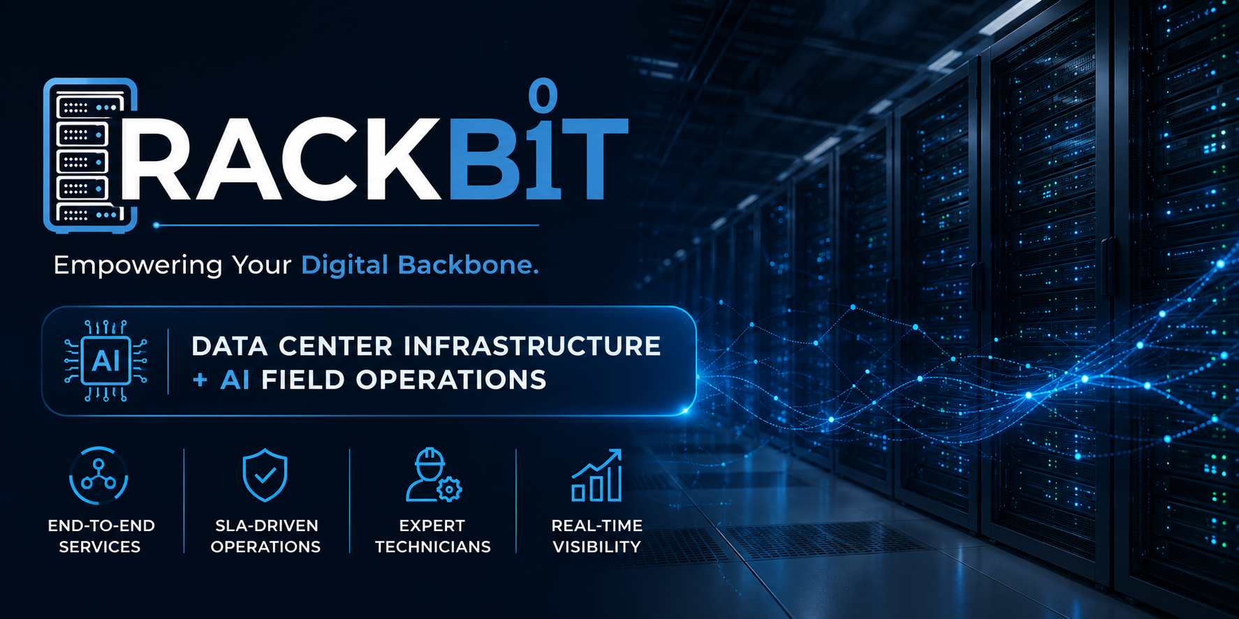 RackBit data center infrastructure and AI field operations